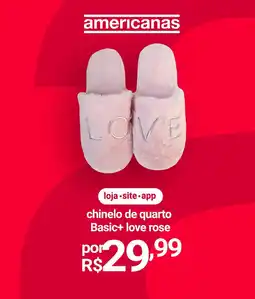 chinelo de quarto Basic+ love rose