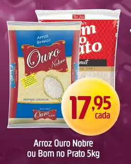 Supermercados Guanabara Arroz Ouro Nobre ou Bom no Prato oferta