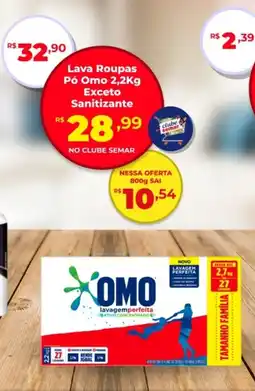 Semar Supermercado Lava Roupas Pó Omo Exceto Sanitizante oferta