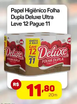 Epa Papel Higiênico Folha Dupla Deluxe Ultra Leve 12 Pague 11 oferta