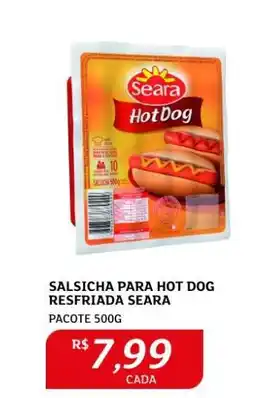 Assaí Atacadista Salsicha para Hot Dog Resfriada Seara oferta