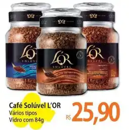 Atacadão Café Solúvel L'OR Vários tipos Vidro oferta