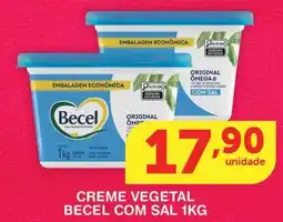 Roldão Creme vegetal becel com sal oferta