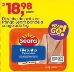 Frangolândia Filezinho de peito de frango Seara bandeja congelado oferta