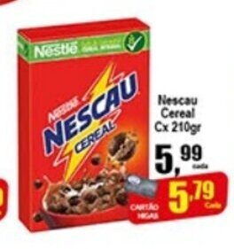 Higa's Supermercado Nescau Cereal Cx 210g oferta