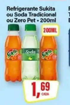 Rede Supermarket Refrigerante Sukita ou Soda Tradicional ou Zero Pet oferta