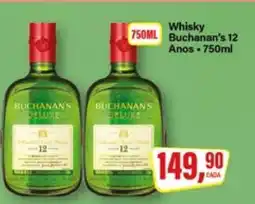Rede Supermarket Whisky Buchanan's 12 Anos - 750ml oferta
