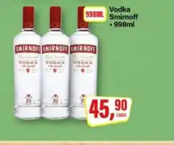 Rede Supermarket Vodka Smirnoff oferta