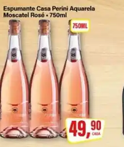 Rede Supermarket Espumante Casa Perini Aquarela Moscatel Rosé oferta