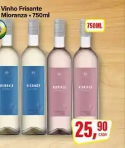 Rede Supermarket Vinho Frisante Mioranza oferta