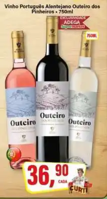 Rede Supermarket Vinho Português Alentejano Outeiro dos Pinheiros - 750ml oferta