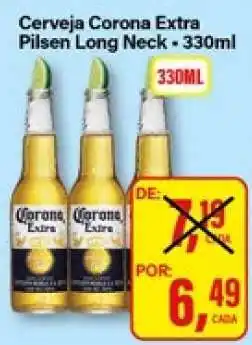 Rede Supermarket Cerveja Corona Extra Pilsen Long Neck - 330ml oferta