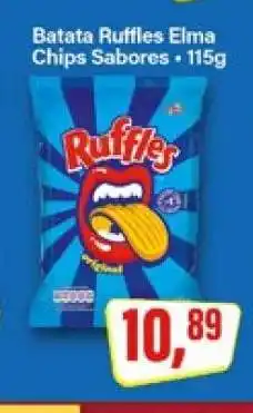 Rede Supermarket Batata Ruffles Elma Chips Sabores oferta
