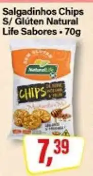 Rede Supermarket Salgadinhos Chips S/ Glúten Natural Life Sabores oferta
