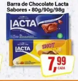 Rede Supermarket Barra de Chocolate Lacta Sabores oferta