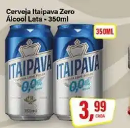 Rede Supermarket Cerveja Itaipava Zero Álcool Lata - 350ml oferta