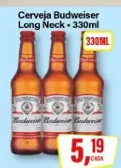 Rede Supermarket Cerveja Budweiser Long Neck oferta