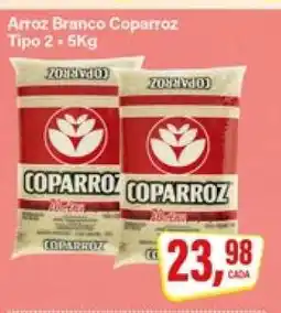 Rede Supermarket Arroz Branco Coparroz Tipo 2 - 5Kg oferta