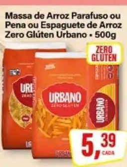 Rede Supermarket Massa de Arroz Parafuso ou Pena ou Espaguete de Arroz Zero Glúten Urbano - 500g oferta