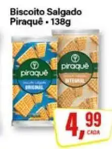 Rede Supermarket Biscoito Salgado Piraquê - 139g oferta