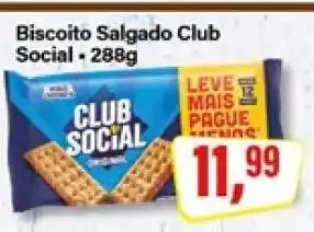 Rede Supermarket Biscoito Salgado Club Social oferta