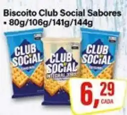 Rede Supermarket Biscoito Club Social Sabores oferta
