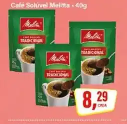 Rede Supermarket Café Solúvel Melitta - 40g oferta