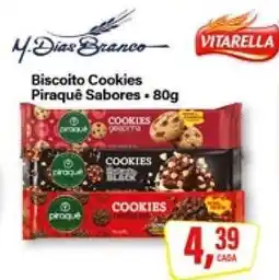 Rede Supermarket Biscoito Cookies Piraquê Sabores oferta