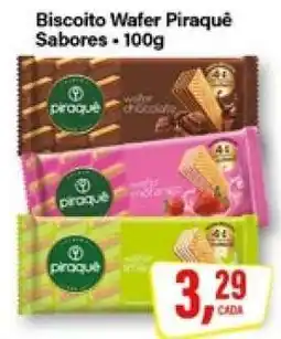 Rede Supermarket Biscoito Wafer Piraquê Sabores oferta