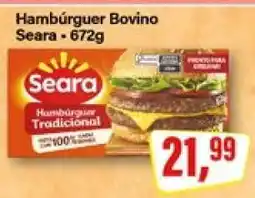 Rede Supermarket Hambúrguer Bovino Seara oferta