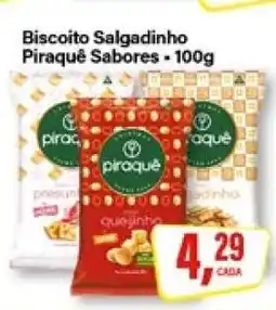 Rede Supermarket Biscoito Salgadinho Piraquê Sabores oferta