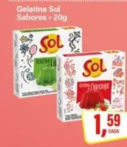 Rede Supermarket Gelatina Sol Sabores oferta