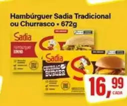 Hambúrguer Sadia Tradicional ou Churrasco