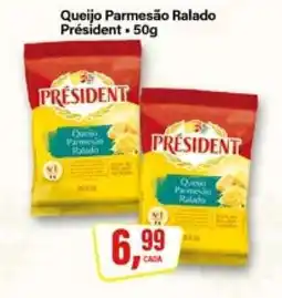 Rede Supermarket Queijo parmesão ralado Président 50g oferta