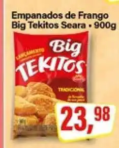 Rede Supermarket Empanados de Frango Big Tekitos Seara - 900g oferta