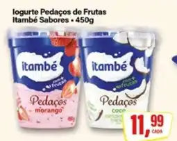 Rede Supermarket Iogurte Pedaços de Frutas Itambé Sabores oferta