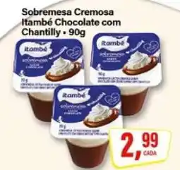 Rede Supermarket Sobremesa Cremosa Itambé Chocolate com Chantilly oferta