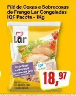 Rede Supermarket Filé de Coxas e Sobrecoxas de Frango Lar Congeladas IQF Pacote - 1Kg oferta