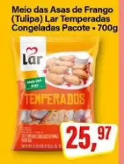 Rede Supermarket Meio das Asas de Frango (Tulipa) Lar Temperadas Congeladas Pacote - 700g oferta