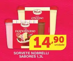 Roldão Sorvete nobrelli sabores oferta