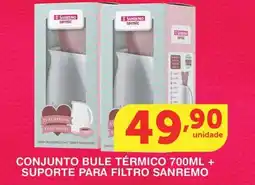 Roldão Conjunto bule térmico + suporte para filtro sanremo oferta