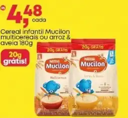 Cereal infantil Mucilon multicereais ou arroz & aveia
