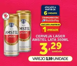 Roldão Cerveja lager amstel lata oferta