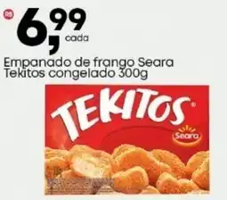 Frangolândia Empanado de frango Seara Tekitos congelado oferta