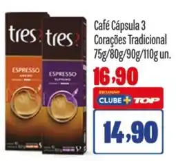 Rede Top Café Cápsula 3 Corações Tradicional oferta