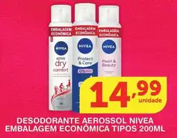 Roldão Desodorante aerossol nivea embalagem econômica tipos oferta