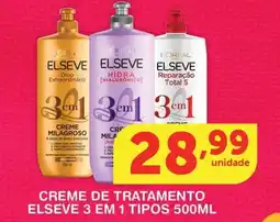 Roldão Creme de tratamento elseve 3 em 1 tipos oferta