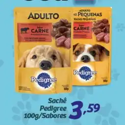 Superbom Supermercados Sachê Pedigree Sabores oferta