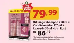 Supermercados Tischler Kit Siage Shampoo + Condicionador + Leave-in Nutri Rosé oferta