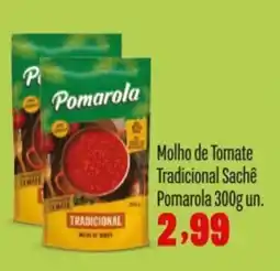 Rede Top Molho de Tomate Tradicional Sachê Pomarola un. oferta